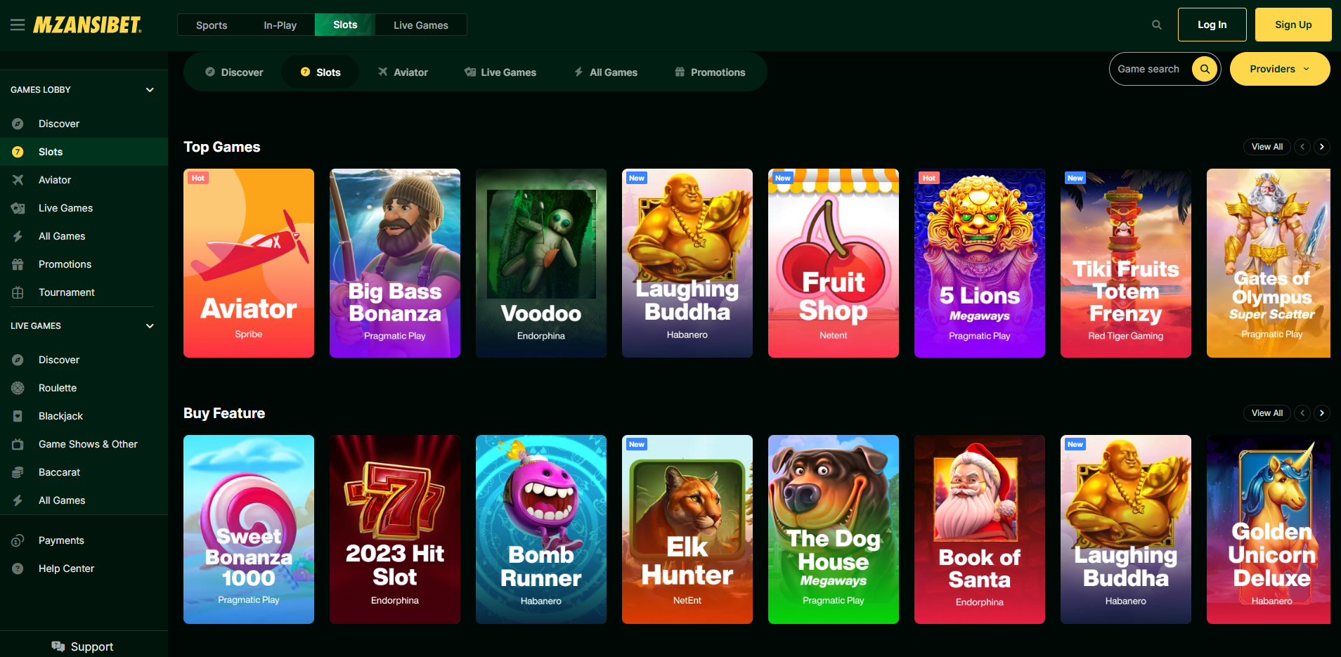 Mzansibet Slots